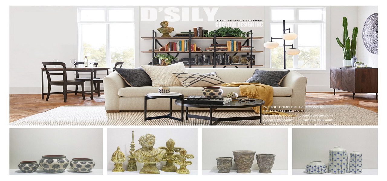 D'sily canton fair online : Ceramic Porcelain Garden Home Decor