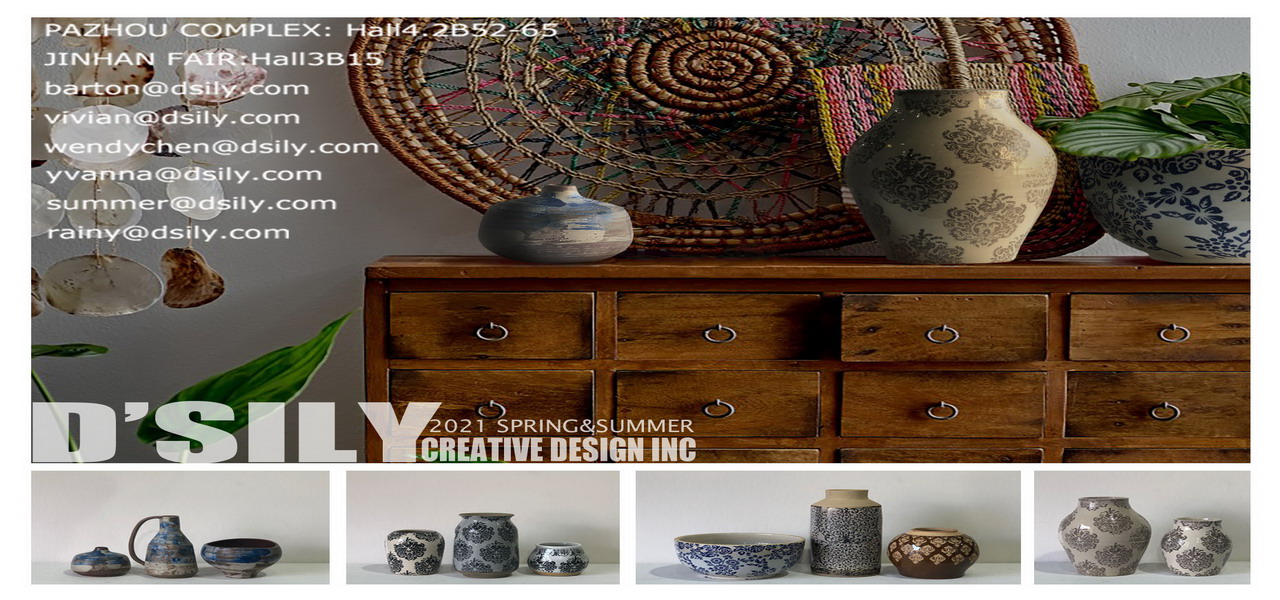 D'sily canton fair online : Ceramic Porcelain Garden Home Decor